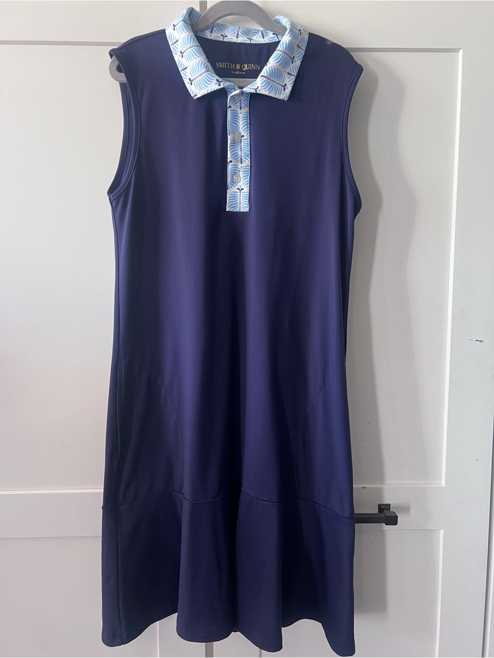 Smith & Quinn Navy Sleeveless Polo Dress